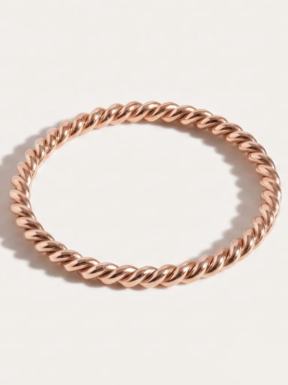 Aurate 2 Rose Gold Stackable Rings - Picture 3 of 5